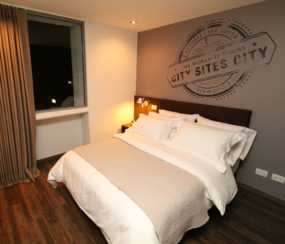 Sites Hotel Medellín Exterior foto A bedroom at the hotel